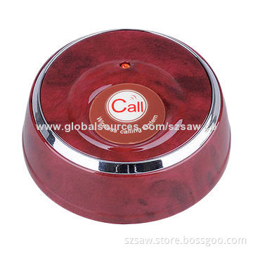 Table wireless calling button with battery